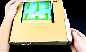  《flappy bird》现实版游戏机，用Cardboard体会撞上水管的心情~