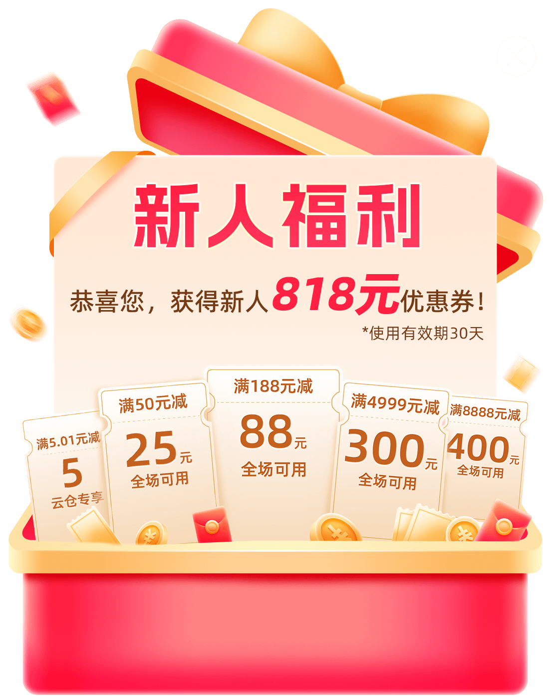 云汉芯城电子元器件采购网站新人福利